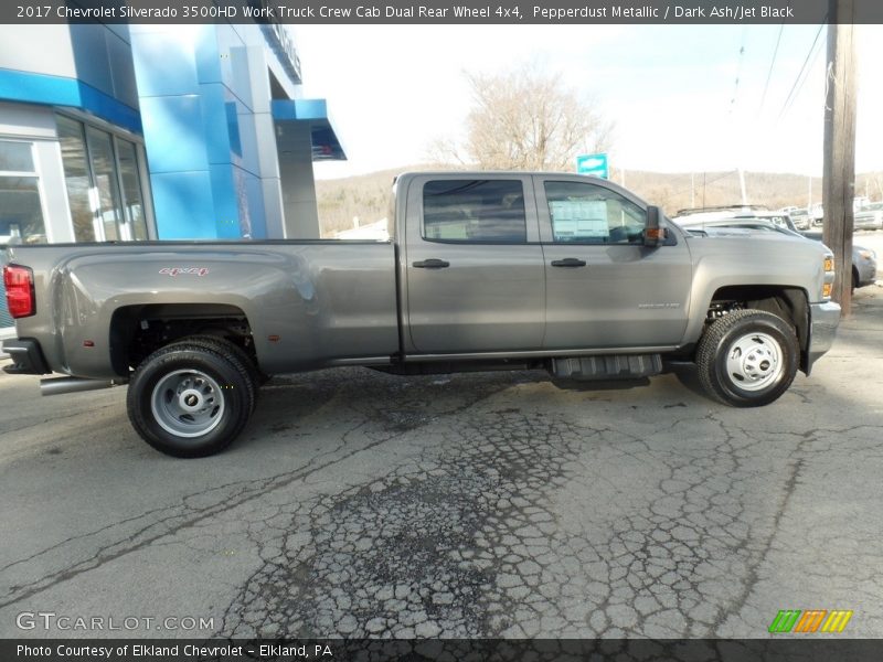Pepperdust Metallic / Dark Ash/Jet Black 2017 Chevrolet Silverado 3500HD Work Truck Crew Cab Dual Rear Wheel 4x4