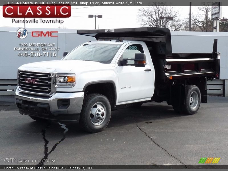 Summit White / Jet Black 2017 GMC Sierra 3500HD Regular Cab 4x4 Dump Truck