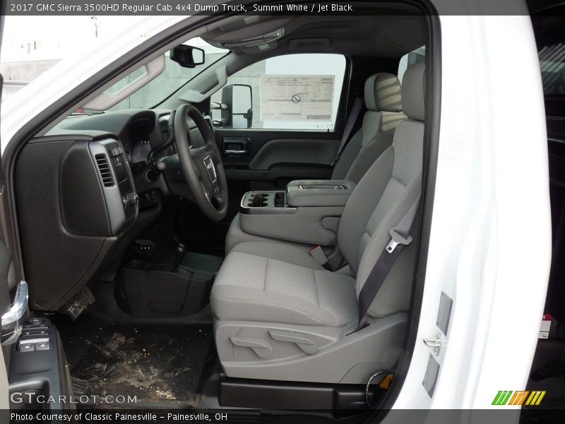  2017 Sierra 3500HD Regular Cab 4x4 Dump Truck Jet Black Interior