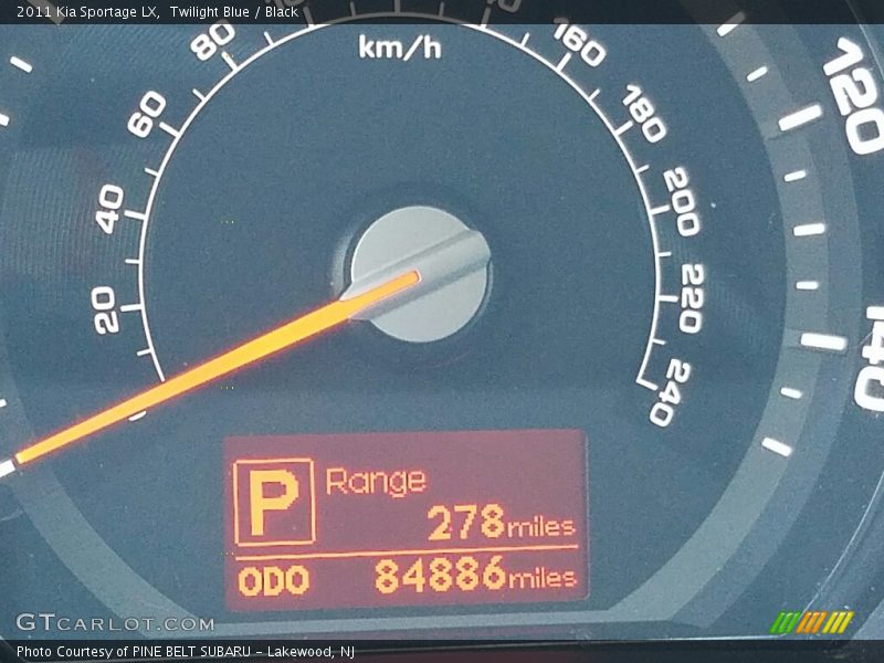 Twilight Blue / Black 2011 Kia Sportage LX