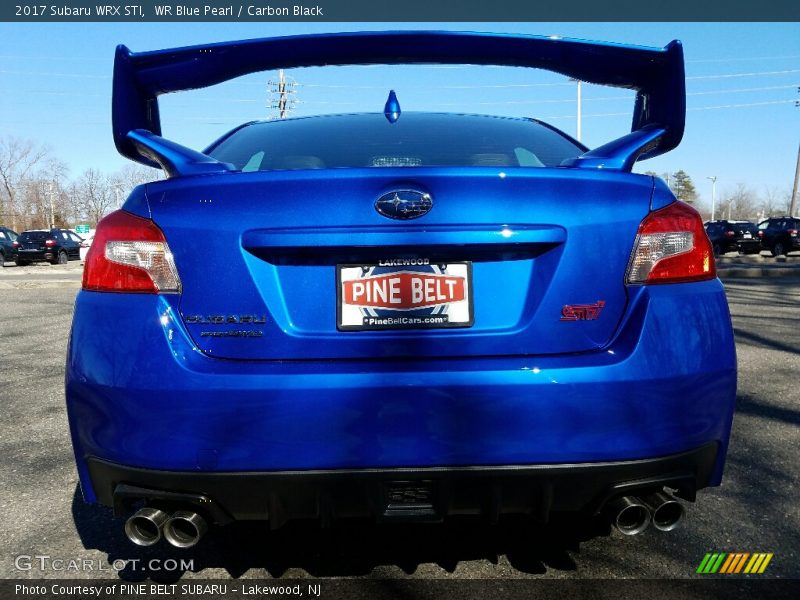 WR Blue Pearl / Carbon Black 2017 Subaru WRX STI