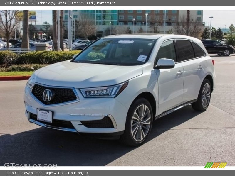 White Diamond Pearl / Parchment 2017 Acura MDX Technology