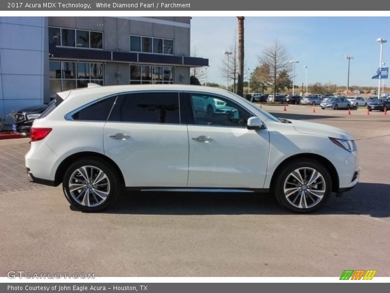 White Diamond Pearl / Parchment 2017 Acura MDX Technology