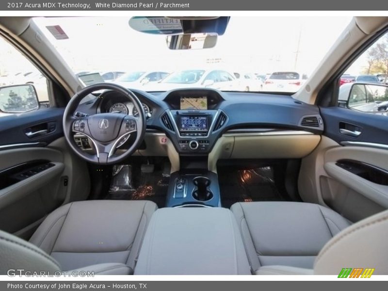 White Diamond Pearl / Parchment 2017 Acura MDX Technology