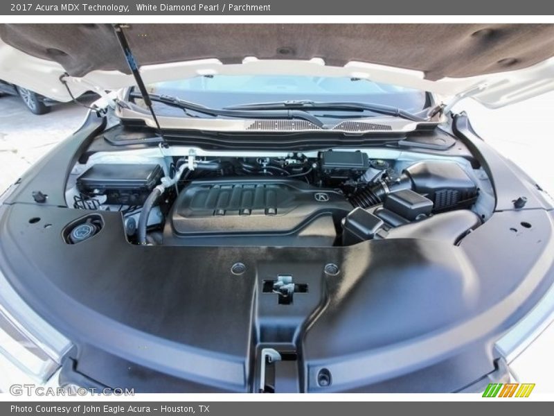 White Diamond Pearl / Parchment 2017 Acura MDX Technology