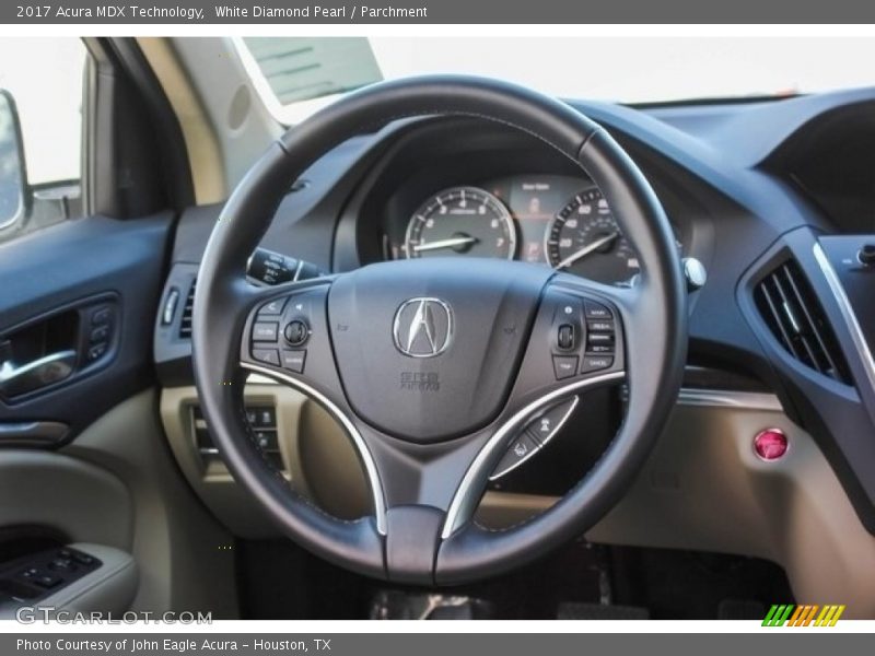 White Diamond Pearl / Parchment 2017 Acura MDX Technology