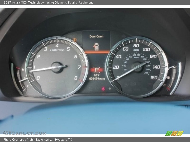 White Diamond Pearl / Parchment 2017 Acura MDX Technology