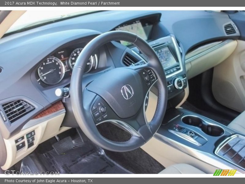 White Diamond Pearl / Parchment 2017 Acura MDX Technology
