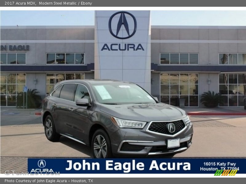 Modern Steel Metallic / Ebony 2017 Acura MDX