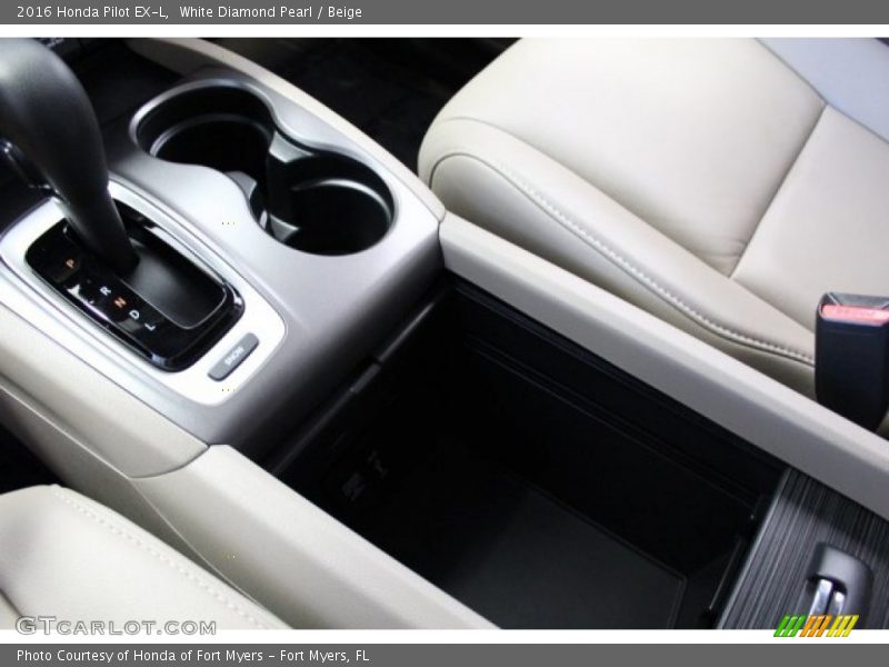 White Diamond Pearl / Beige 2016 Honda Pilot EX-L