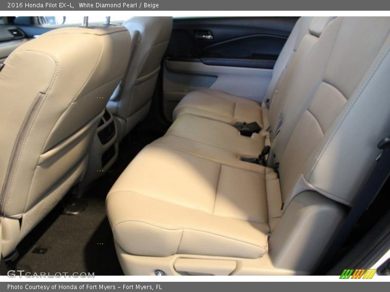 White Diamond Pearl / Beige 2016 Honda Pilot EX-L