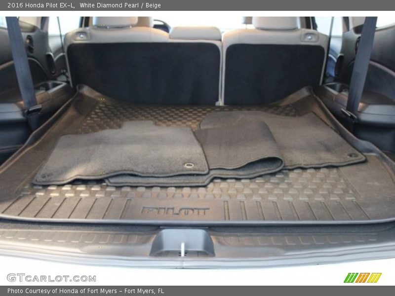 White Diamond Pearl / Beige 2016 Honda Pilot EX-L