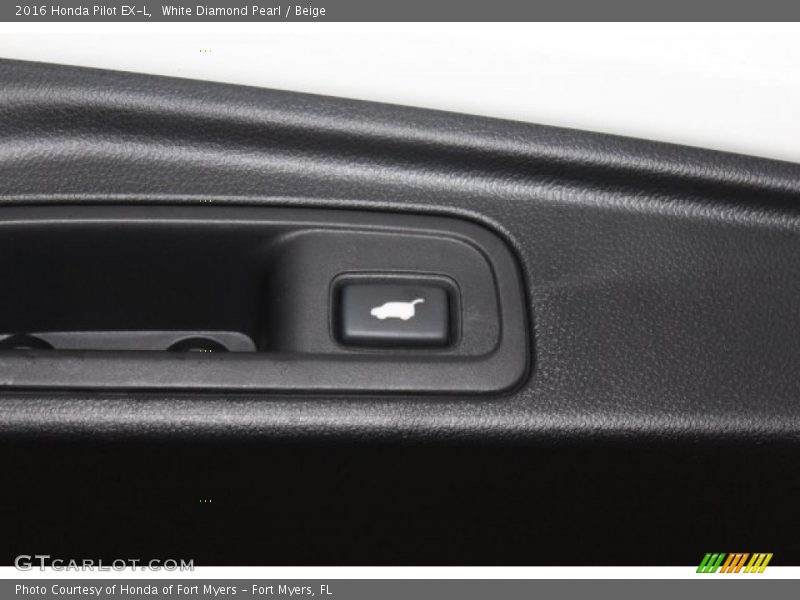 White Diamond Pearl / Beige 2016 Honda Pilot EX-L