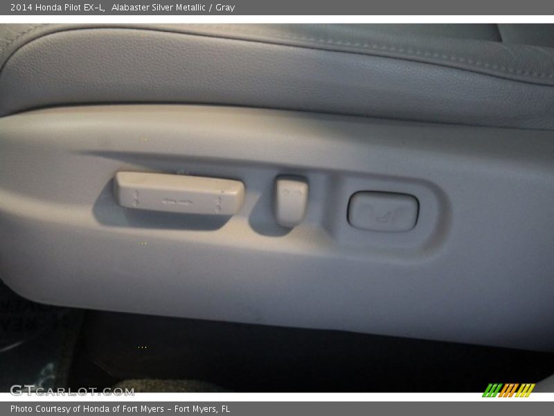 Alabaster Silver Metallic / Gray 2014 Honda Pilot EX-L