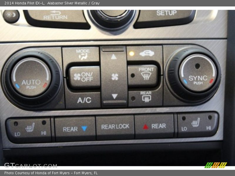 Alabaster Silver Metallic / Gray 2014 Honda Pilot EX-L