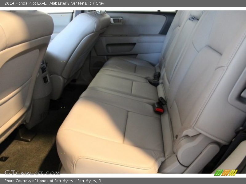 Alabaster Silver Metallic / Gray 2014 Honda Pilot EX-L