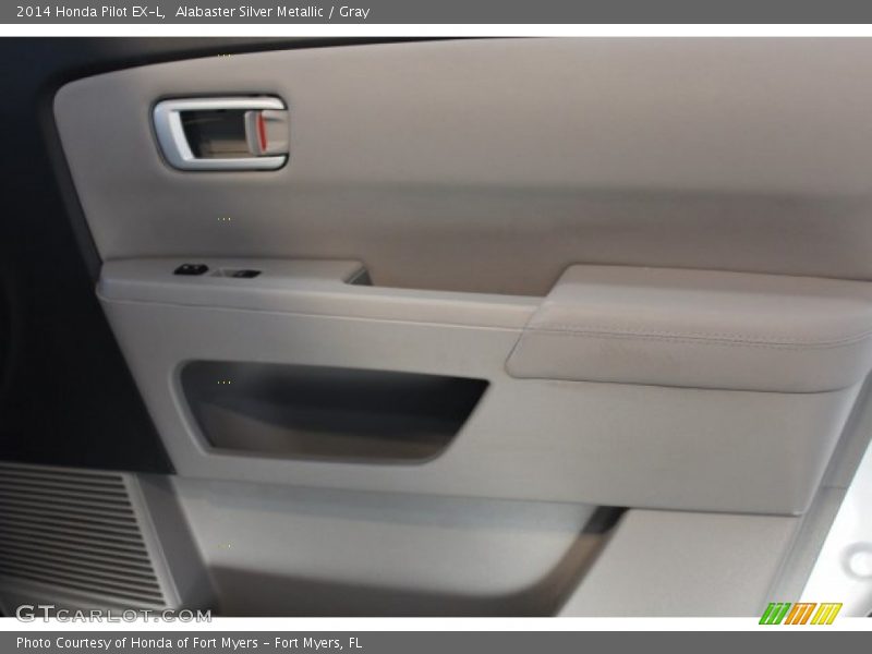 Alabaster Silver Metallic / Gray 2014 Honda Pilot EX-L