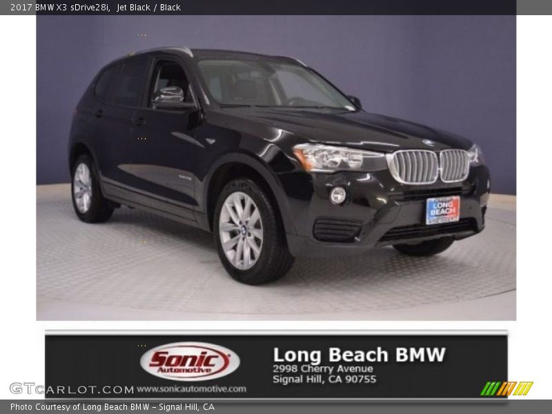 Jet Black / Black 2017 BMW X3 sDrive28i