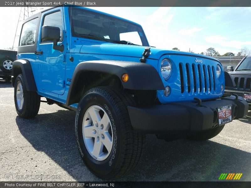 Chief Blue / Black 2017 Jeep Wrangler Sport 4x4