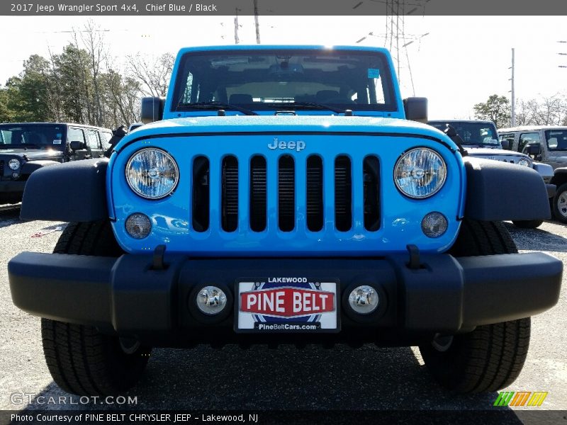 Chief Blue / Black 2017 Jeep Wrangler Sport 4x4