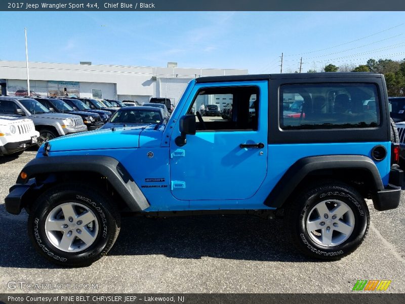 Chief Blue / Black 2017 Jeep Wrangler Sport 4x4