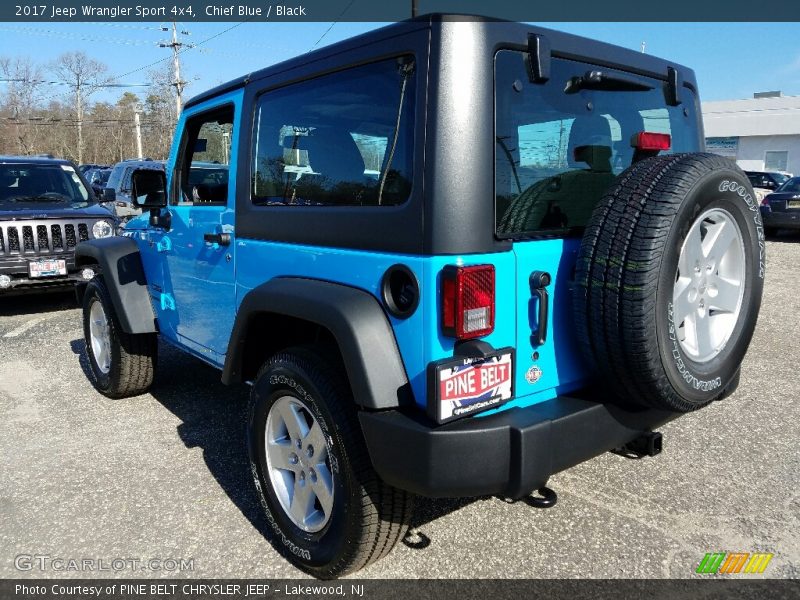 Chief Blue / Black 2017 Jeep Wrangler Sport 4x4