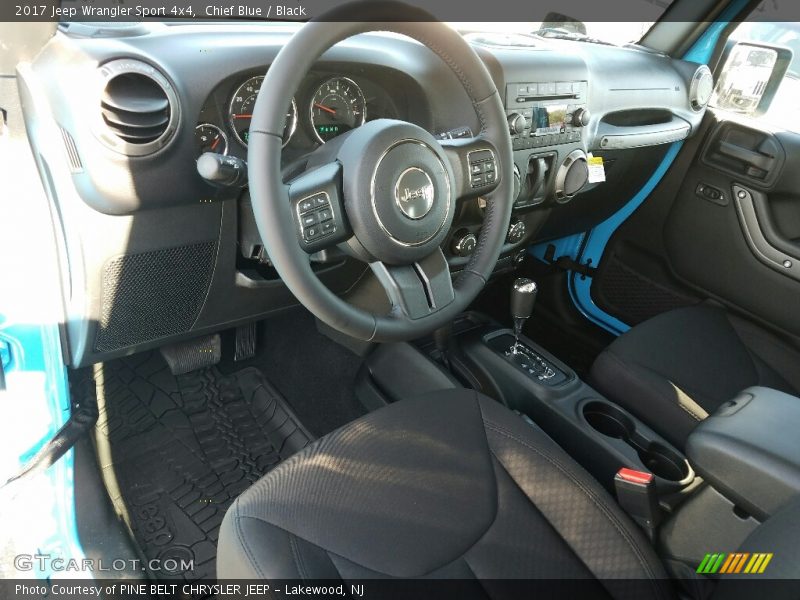 Chief Blue / Black 2017 Jeep Wrangler Sport 4x4