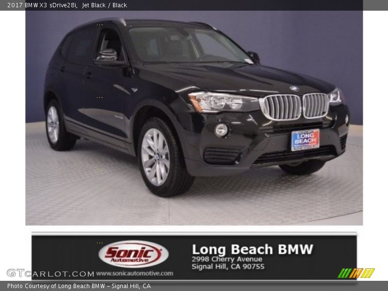 Jet Black / Black 2017 BMW X3 sDrive28i