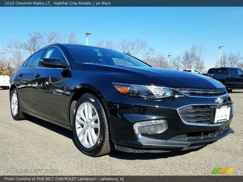 Nightfall Gray Metallic / Jet Black 2016 Chevrolet Malibu LT