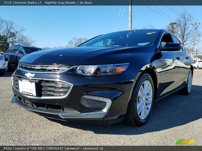 Nightfall Gray Metallic / Jet Black 2016 Chevrolet Malibu LT