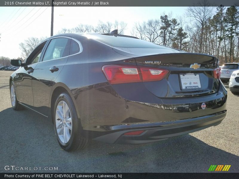 Nightfall Gray Metallic / Jet Black 2016 Chevrolet Malibu LT