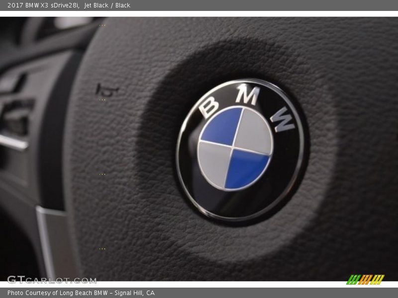 Jet Black / Black 2017 BMW X3 sDrive28i