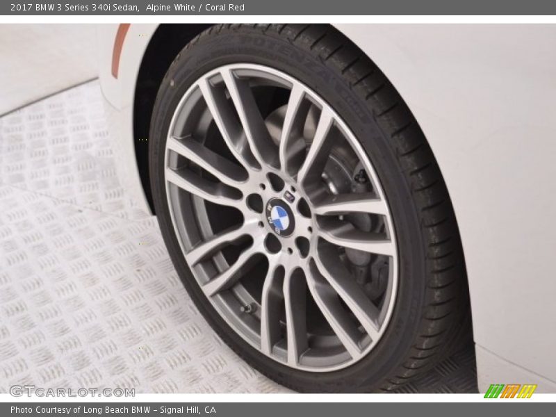 Alpine White / Coral Red 2017 BMW 3 Series 340i Sedan
