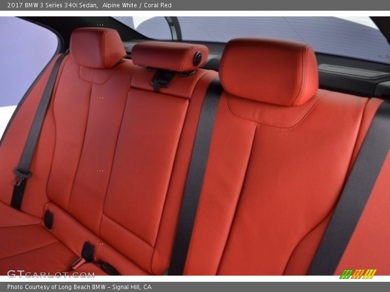 Alpine White / Coral Red 2017 BMW 3 Series 340i Sedan