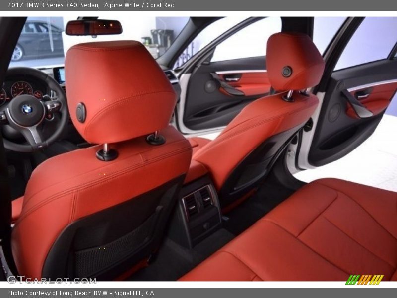 Alpine White / Coral Red 2017 BMW 3 Series 340i Sedan