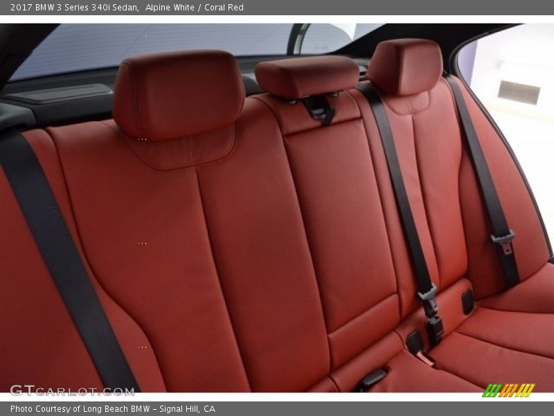 Alpine White / Coral Red 2017 BMW 3 Series 340i Sedan