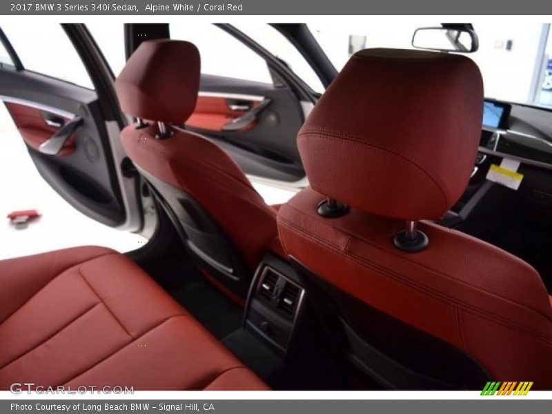 Alpine White / Coral Red 2017 BMW 3 Series 340i Sedan