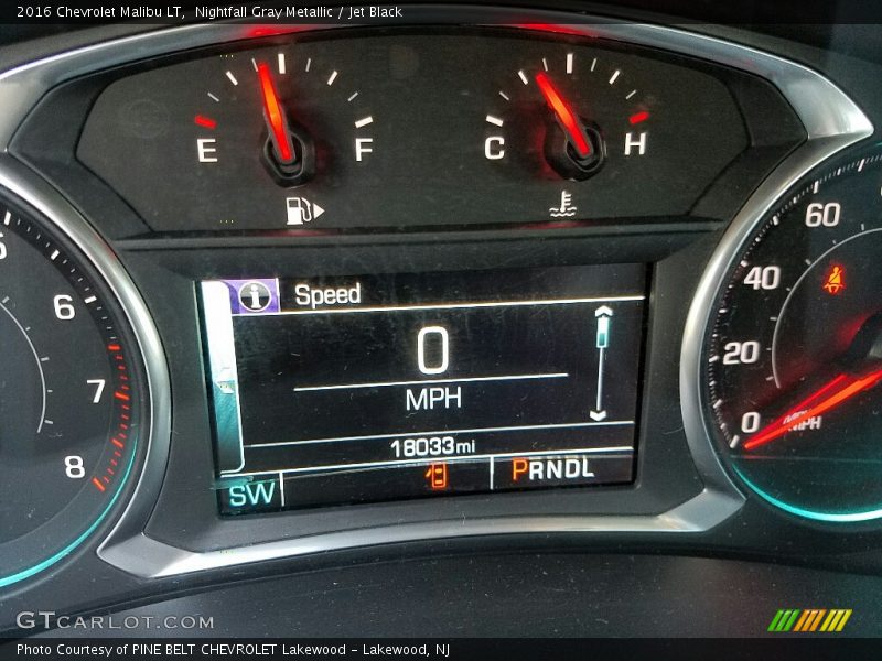 Nightfall Gray Metallic / Jet Black 2016 Chevrolet Malibu LT