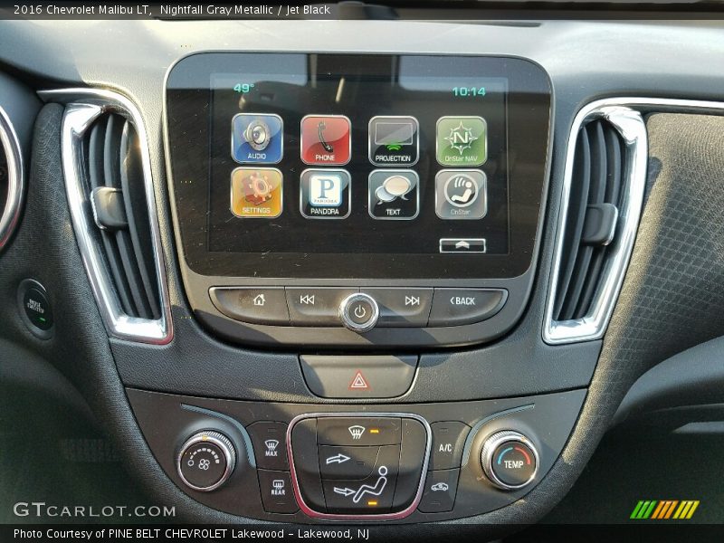 Nightfall Gray Metallic / Jet Black 2016 Chevrolet Malibu LT