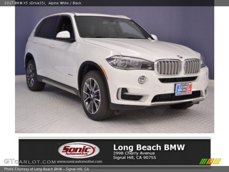Alpine White / Black 2017 BMW X5 sDrive35i
