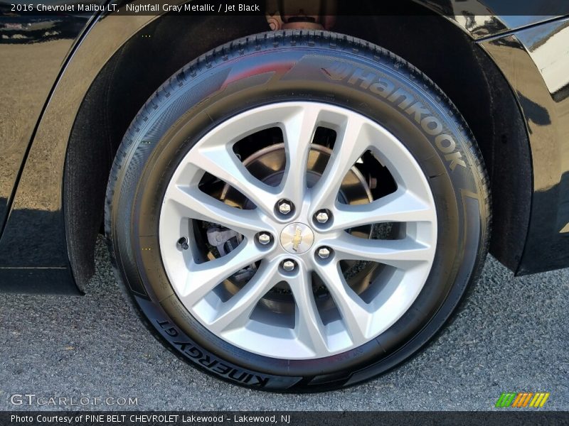 Nightfall Gray Metallic / Jet Black 2016 Chevrolet Malibu LT