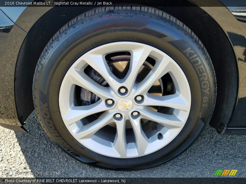 Nightfall Gray Metallic / Jet Black 2016 Chevrolet Malibu LT