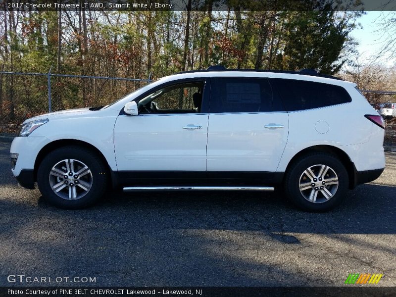 Summit White / Ebony 2017 Chevrolet Traverse LT AWD