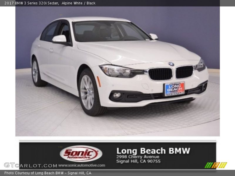 Alpine White / Black 2017 BMW 3 Series 320i Sedan