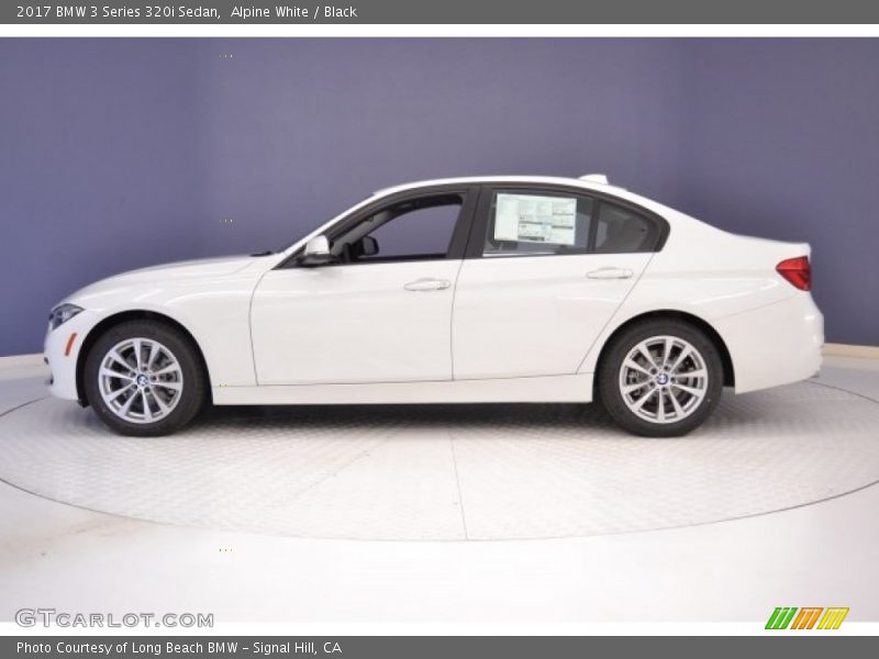 Alpine White / Black 2017 BMW 3 Series 320i Sedan