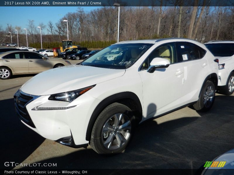Eminent White Pearl / Creme 2017 Lexus NX 200t AWD