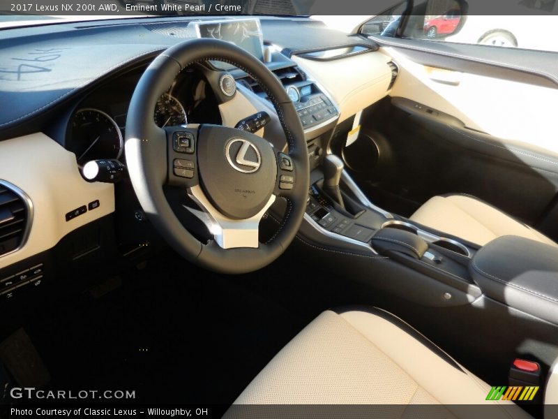 Eminent White Pearl / Creme 2017 Lexus NX 200t AWD