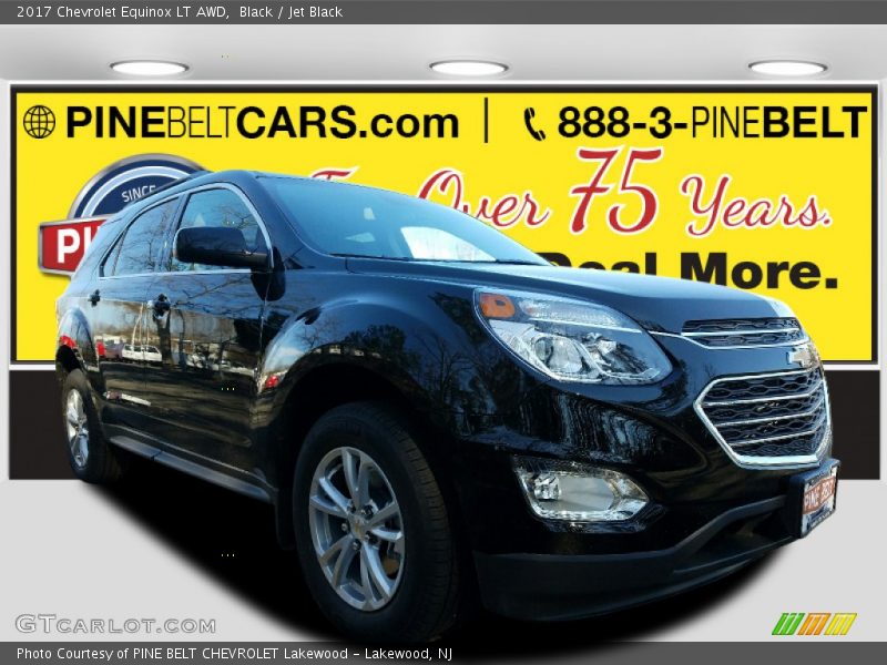Black / Jet Black 2017 Chevrolet Equinox LT AWD