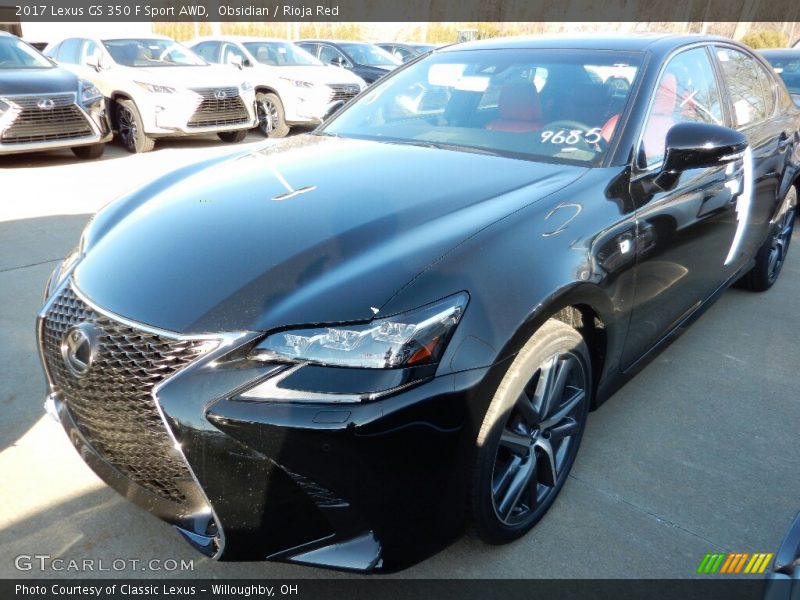 Obsidian / Rioja Red 2017 Lexus GS 350 F Sport AWD