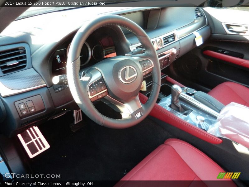 Obsidian / Rioja Red 2017 Lexus GS 350 F Sport AWD
